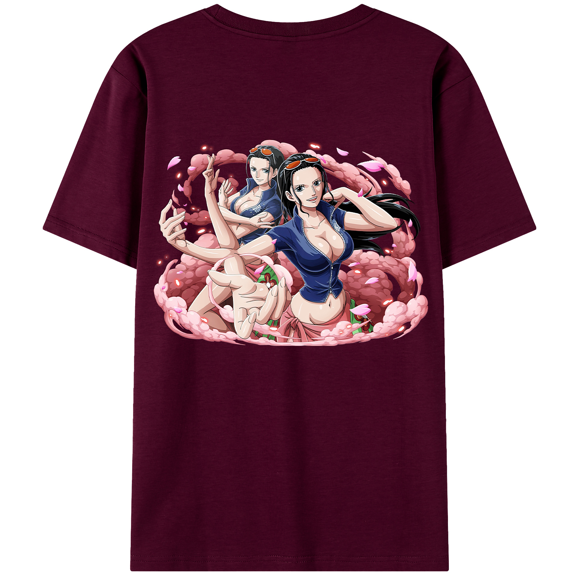 ワンピース ニコ・ロビン ONE PIECE Nico Robin レディース半袖Tシャツ(バックプリント)